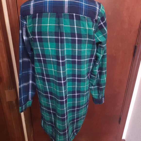 Stars Above Green Perfectly Cozy Flannel Shirt Size Small - Picture 3 of 9